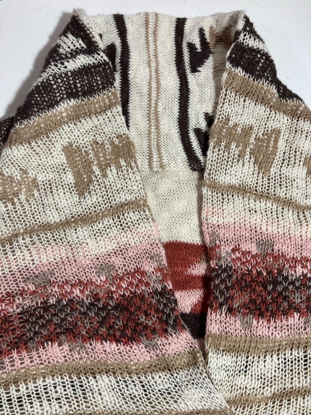 Sundance Chenoa Western Aztec Cardigan Sweater Carved Wood Buttons Size Medium - Picture 12 of 14